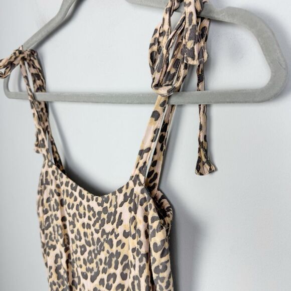 FAITHFULL THE BRAND | REVOLVE Elsa Animal Print Leopard Jumpsuit Women’s Size 2 - Picture 4 of 13